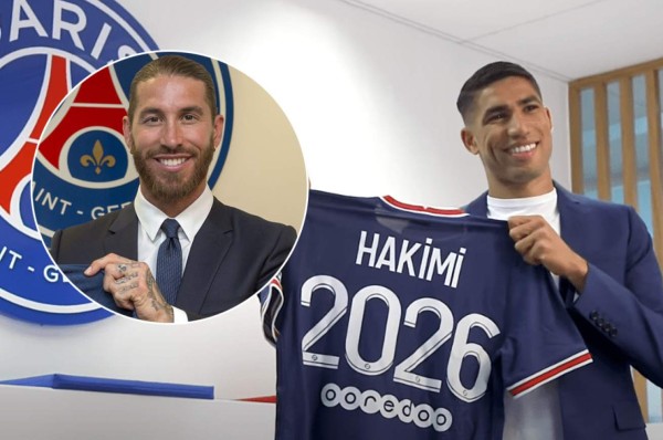 Achraf Hakimi se siente 'muy feliz' de reencontrarse con Ramos y Navas en el PSG