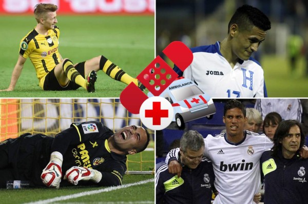 El once 'ideal' de los futbolistas marcados por las lesiones