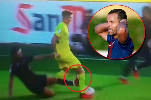 La criminal entrada de Roberto Soldado a un joven defensor en pleno amistoso: ''Es de lo más asqueroso''