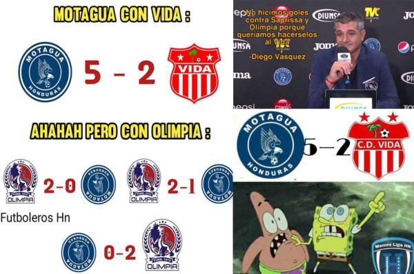 Memes: Motagua celebra la goleada ante el Vida y llegan las burlas en las redes sociales