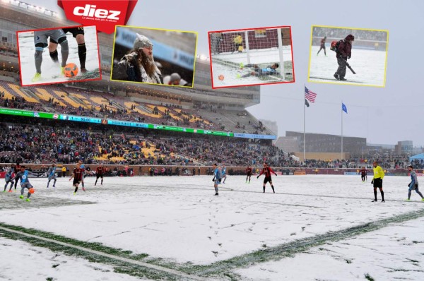Las fotografías más sorprendentes del Atlanta-Minnesota bajo la nieve en la MLS