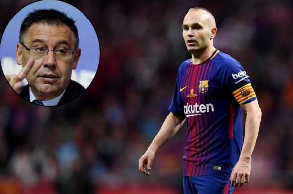 Bartomeu sobre futuro de Iniesta: 'No puedo revelarlo, tiene que ser él quién lo haga'