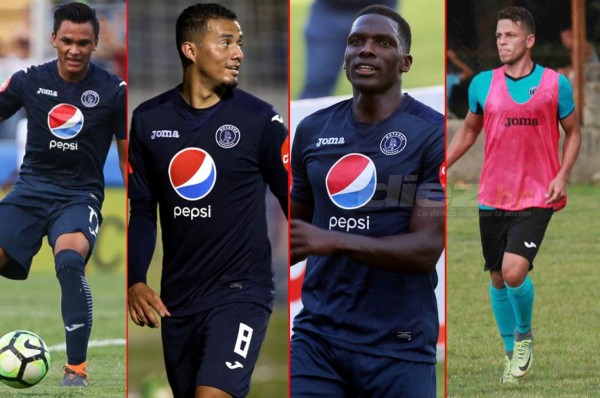 Los jugadores de Motagua que podrían celebrar su primer título ante el Olimpia