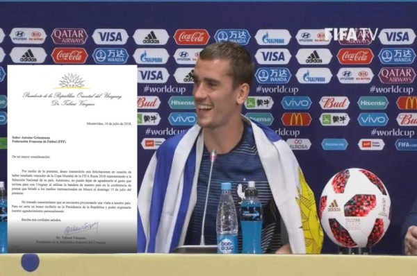 La carta del presidente de Uruguay a Antoine Griezmann