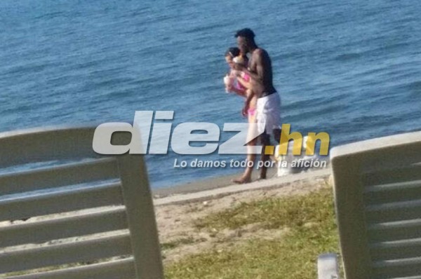 Alberth Elis e Isabel Zambrano, juntos en las playas de Puerto Cortés