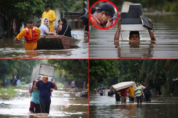 Las desgarradoras imágenes que ha dejado las inundaciones en Honduras