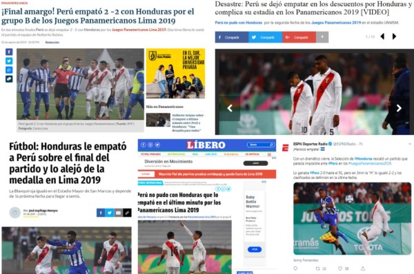 Lo que dice la prensa peruana tras el empate doloroso ante Honduras: 'Un desastre'