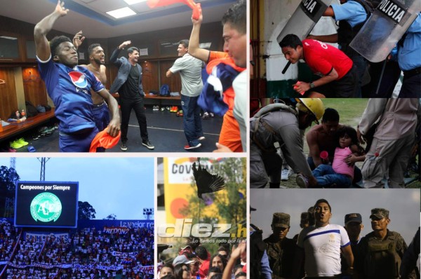Llantos, algarabía, violencia y heridos; lo que no se vio de las semifinales en Honduras