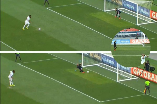 ¡Efecto de la suerte! Increíble manera en la que anotó penal Jorge Benguché ante Costa Rica