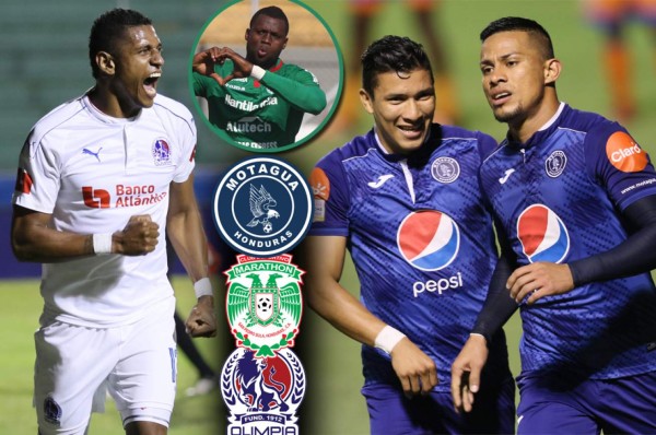 Así está el panorama del liderato que es peleado por Motagua, Marathón y Olimpia