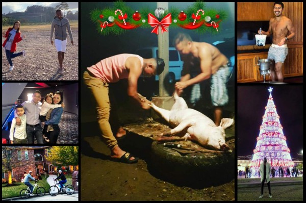 ¡A lo grande! Así disfrutan de las fiestas navideñas los jugadores de Honduras