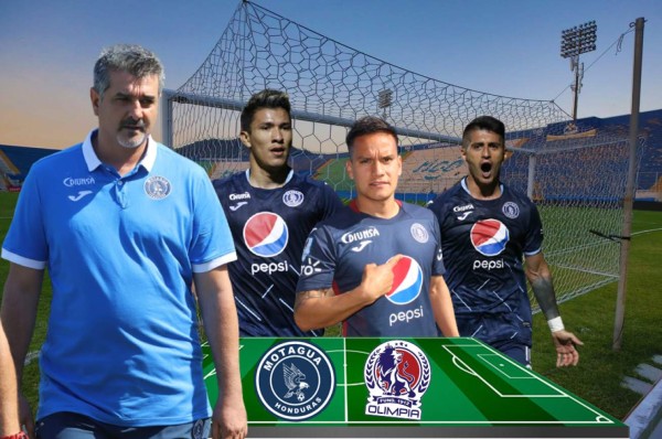 Con dos tanques en ataque: La alineación del Motagua para intentar derribar al Olimpia de Troglio en el clásico