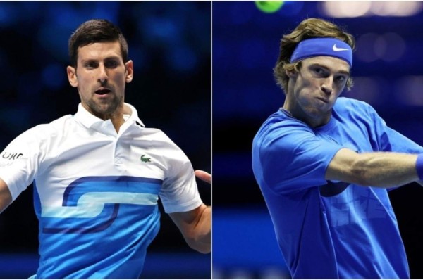 Djokovic a semifinales del Masters ATP tras ganar a Rublev