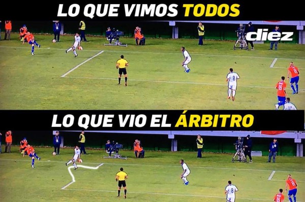 Honduras es goleada ante Chile y los memes no pueden faltar