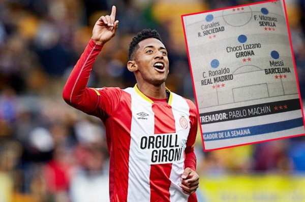 ¡DESTACADO! El Choco Lozano en el 11 ideal de la jornada 27 en España