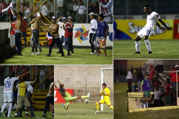 NO SE VIO: Invasión de olimpistas, celebración a lo CR7 y jugador con doble quebradura