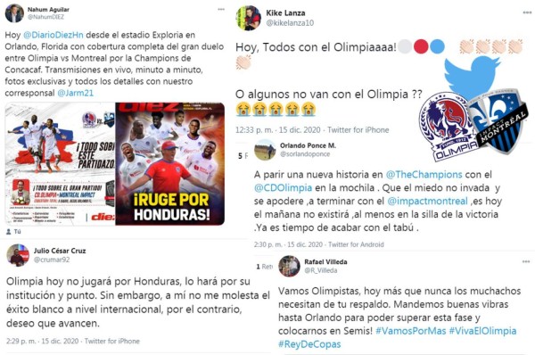 Los comentarios en redes por el Olimpia-Montreal Impact: 'Hoy, todos con el Olimpia”