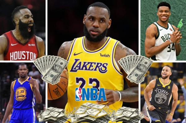¡Cifras de escándalo! Los basquetbolistas que más dinero reciben al año, lo de Lebron James estratosférico&nbsp;&nbsp;