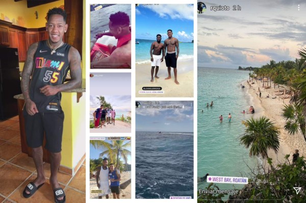 ¡Sol, playa y arena! Así disfrutó Romell Quioto el día en el que hondureños acudieron a las urnas