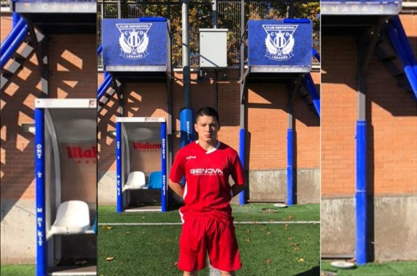 Kenneth Osorio, jugador de padres hondureños realiza prueba en el Leganés
