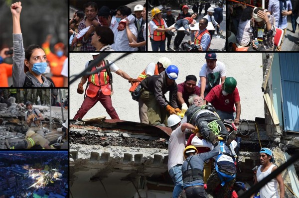 Las imágenes conmovedoras e impactantes del sismo que sacudió a México&nbsp;&nbsp;
