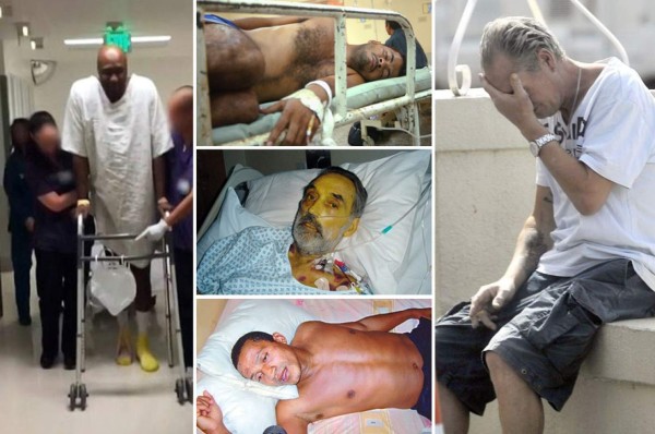 Deportistas que han sido hospitalizados por problemas con drogas y alcohol