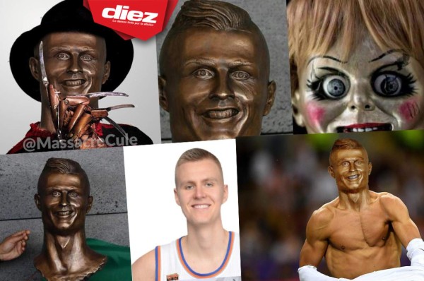 MEMES: Estatua de Cristiano en aeropuerto desata burlas en todo el mundo