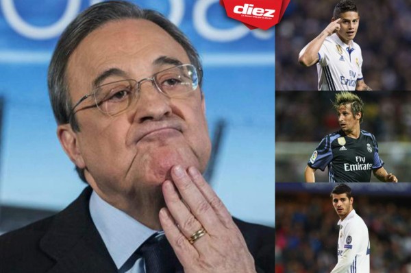 Los seis jugadores que Florentino Pérez tendría a la venta en el Real Madrid