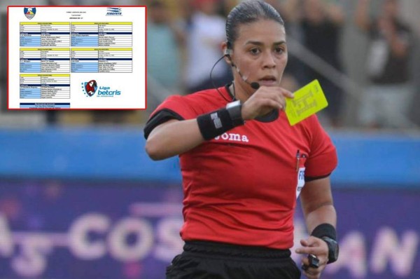 Melissa Pastrana regresa a Liga Nacional tras 13 jornadas de ausencia: cuartetas arbitrales para la fecha 17