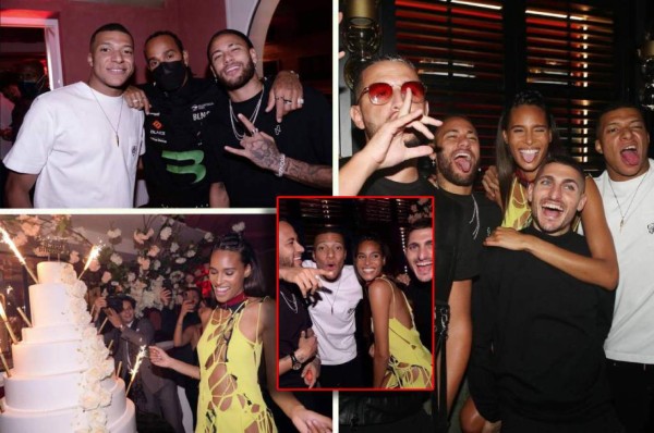 Rumba en París: Así captaron a Neymar y Mbappé en plena fiesta con preciosa modelo francesa