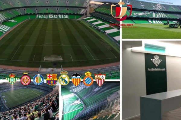 Una auténtica alfombra: Así es el Benito Villamarín sede de la final de la Copa del Rey