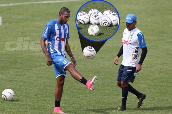 Honduras ya entrena con el balón de la batalla ante Costa Rica
