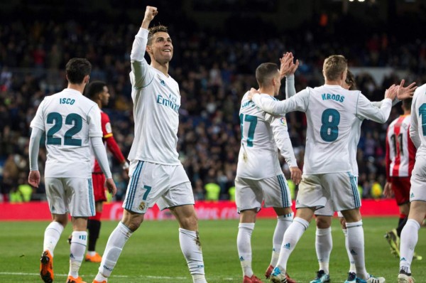 Cristiano anota un póker en goleada del Madrid al Girona del Choco Lozano