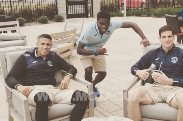 Así se relajan los jugadores de Motagua en Texas antes de jugar con Xolos