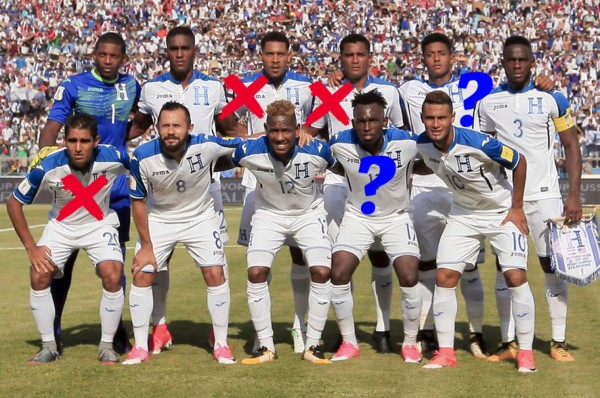 ¡TRES CAMBIOS Y DOS DUDAS! Así sería el 11 de Honduras ante Costa Rica