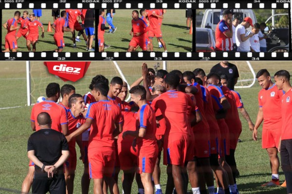 Pasillo, ausencias y aficionados en el primer entrenamiento del Olimpia del 2020