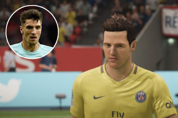 Thomas Meunier no se reconoce en el videojuego FIFA 2018