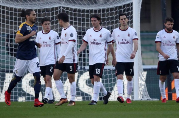 Milan es goleado por Hellas Verona, uno de los colistas de la Serie A