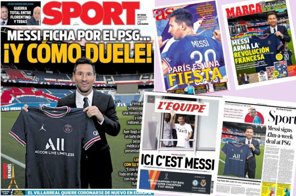 'Messi ficha por el PSG… ¡Y cómo duele!”; las portadas de los medios en el mundo con Leo de protagonista