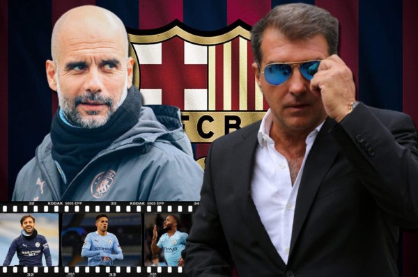 ¡Filtran quiénes son los siete jugadores del Manchester City que Guardiola le ofreció al Barcelona!