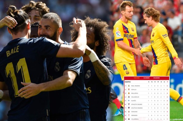 Tabla de España: Real Madrid se adueña y Barcelona en los últimos lugares
