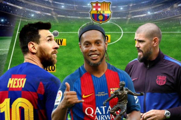 Con un mexicano y Messi: Los mejores compañeros que tuvo Ronaldinho en su brillante carrera