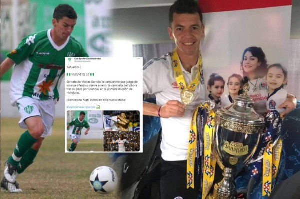Argentino Matías Garrido se olvida de Olimpia y ficha por Desamparados de la Tercera División de su país