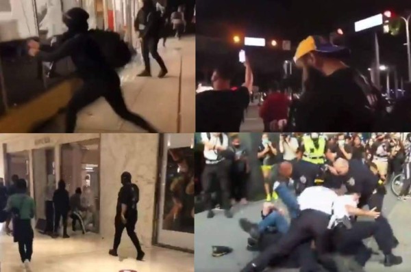 Estadounidenses saquean tiendas de Louis Vuitton y Gucci en actos de protestas