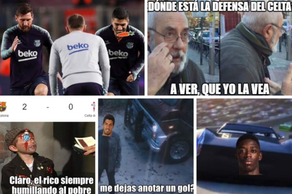 Memes: Destrozan a Luis Suárez por el buen partido de Dembéle con el Barcelona