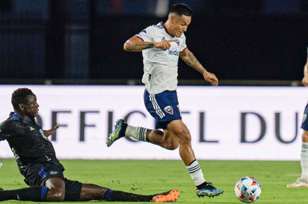 Andy Najar jugó medio tiempo con el DC United en la derrota frente al New York City en la MLS