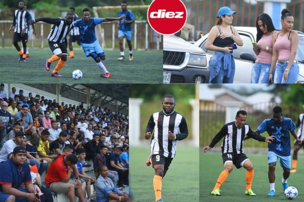 ¡Lindo ambiente! Ex jugadores y legionarios hondureños juegan partido benéfico en La Ceiba