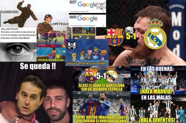 ¡Siguen las burlas! Surgen divertidos memes en contra del Real Madrid