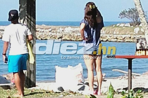 Alberth Elis e Isabel Zambrano, juntos en las playas de Puerto Cortés