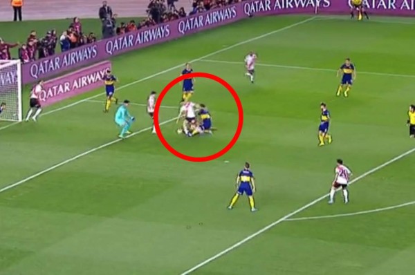 River Plate se puso a ganar ante Boca Juniors tras un penal sancionado por el VAR en la Libertadores&nbsp;&nbsp;